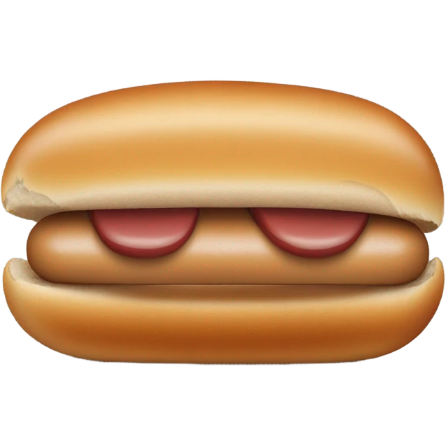 hot dog with grey bread emoji
