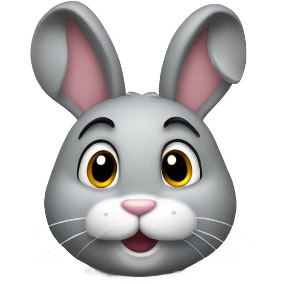 Bunny tilting head emoji