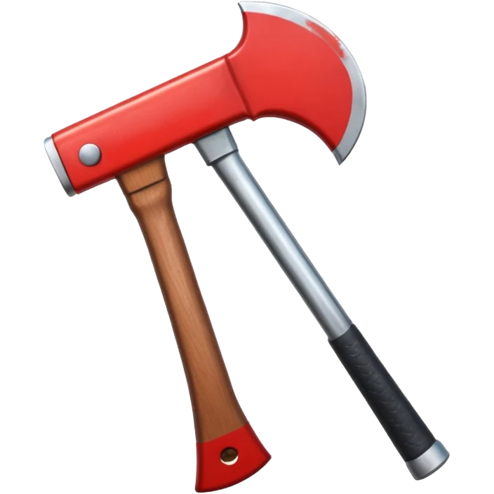 A Firefighter red Axe  emoji