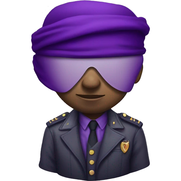 Blindfolded purple Heart  emoji