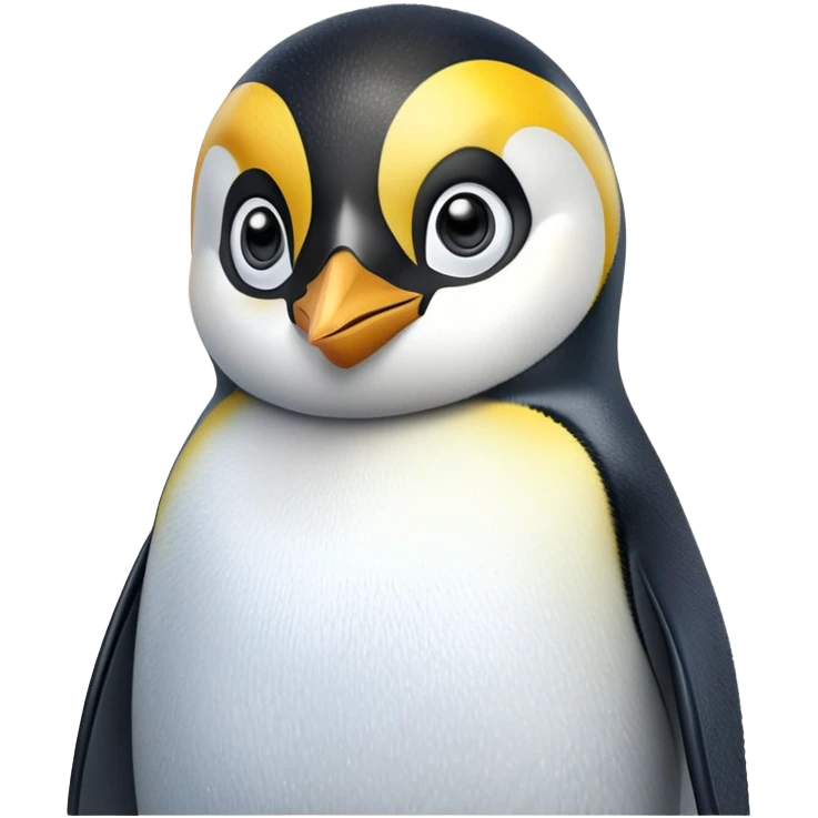 cinematic-adult-emperor-penguin-portrait-emoji,-head-tilted-playfully-and-inquisitively,-with-glossy,-pristine-plumage,-sparkling-eyes-filled-with-curiosity,-simplified-yet-irresistibly-adorable-features, black face emoji