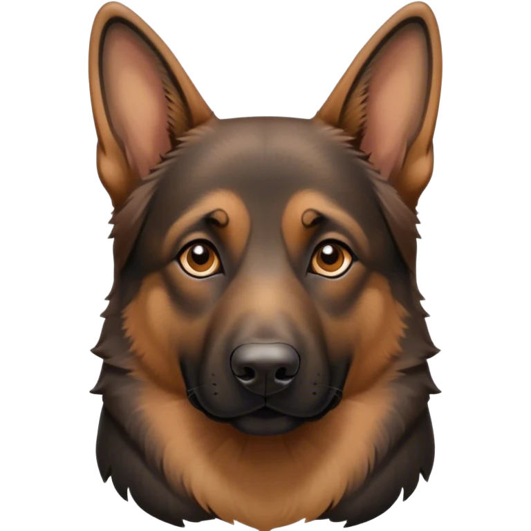 brown and black german shapard emoji
