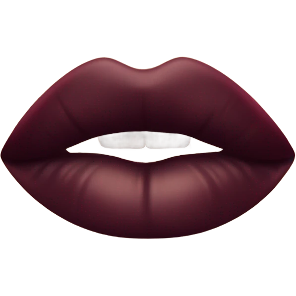 burgundy lipstick emoji