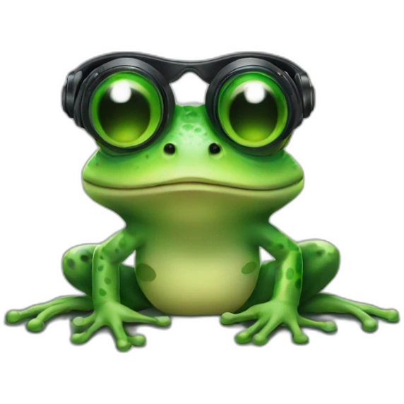 Dj frog emoji