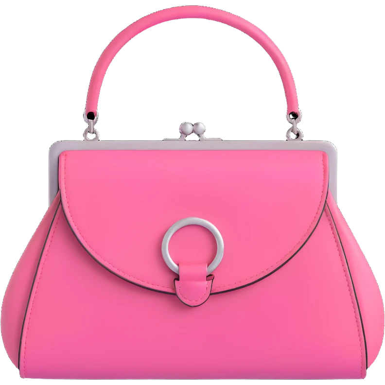 Pink goth purse emoji
