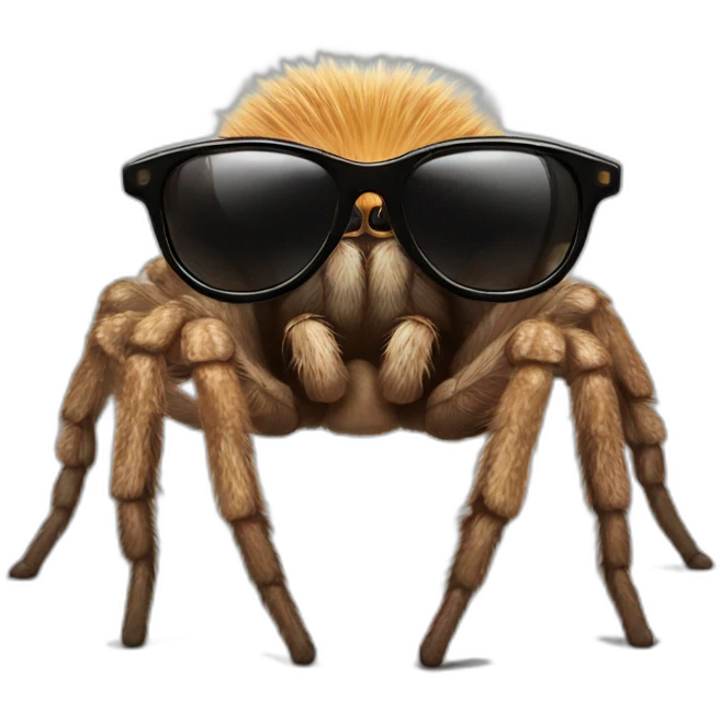 Tarantula wearing sunglasses emoji