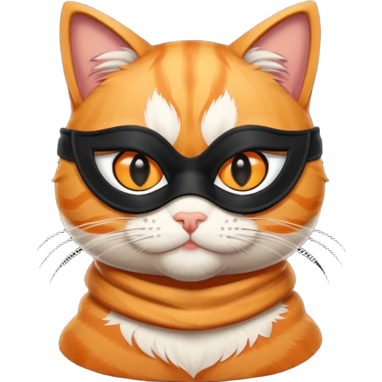 A robber cat emoji