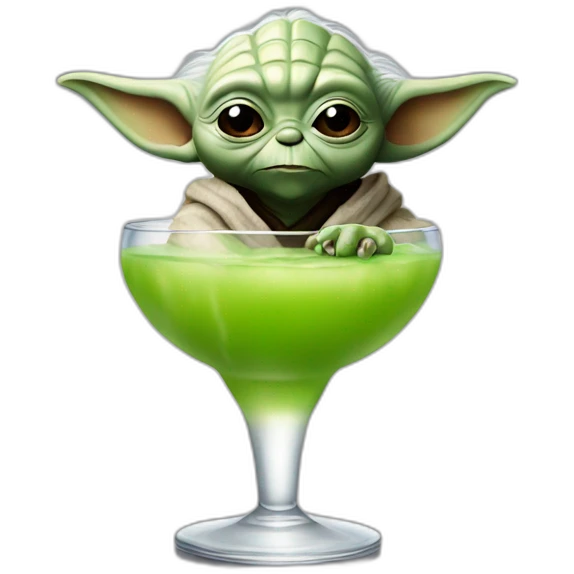 Yoda drink bi emoji