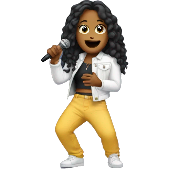 Singer on stage emoji