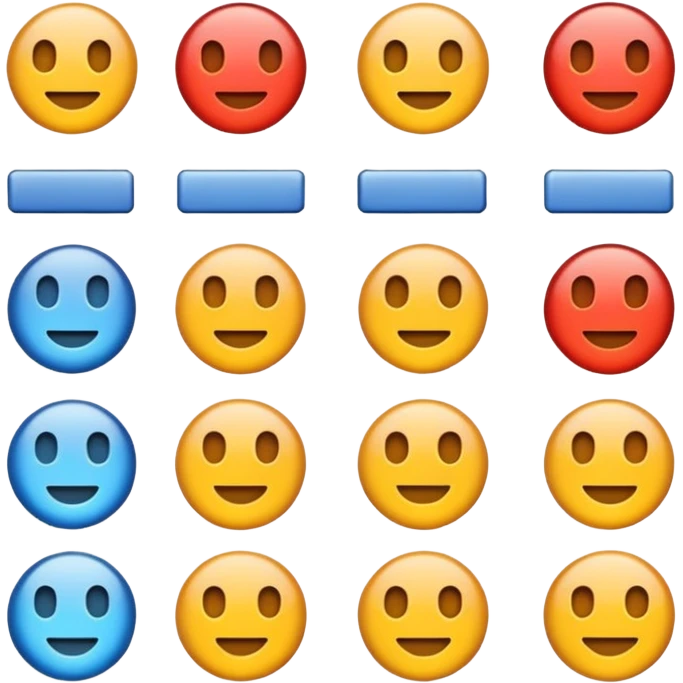 Text: Aligned emoji