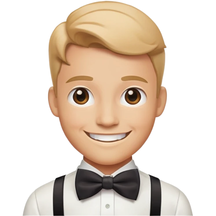 Chat avec un nœud papillon  emoji
