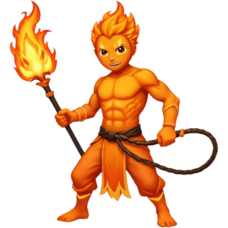 fire elemental long whip emoji