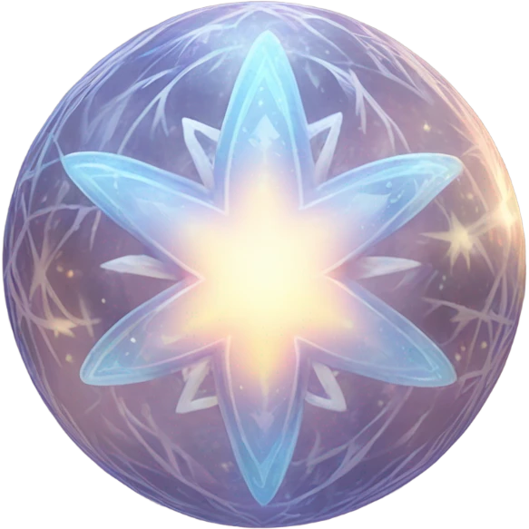 astral projection star inside a ball emoji