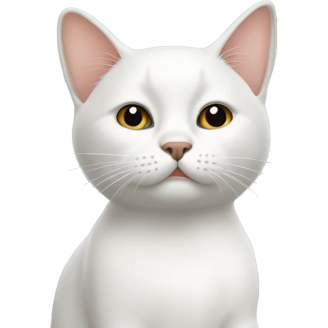 Gato blanco chiquito emoji