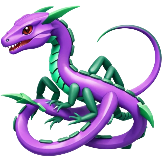 Pokemon legendary purple and cian crystal rayquaza emoji