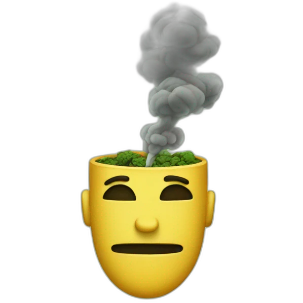 Smoking weed emoji
