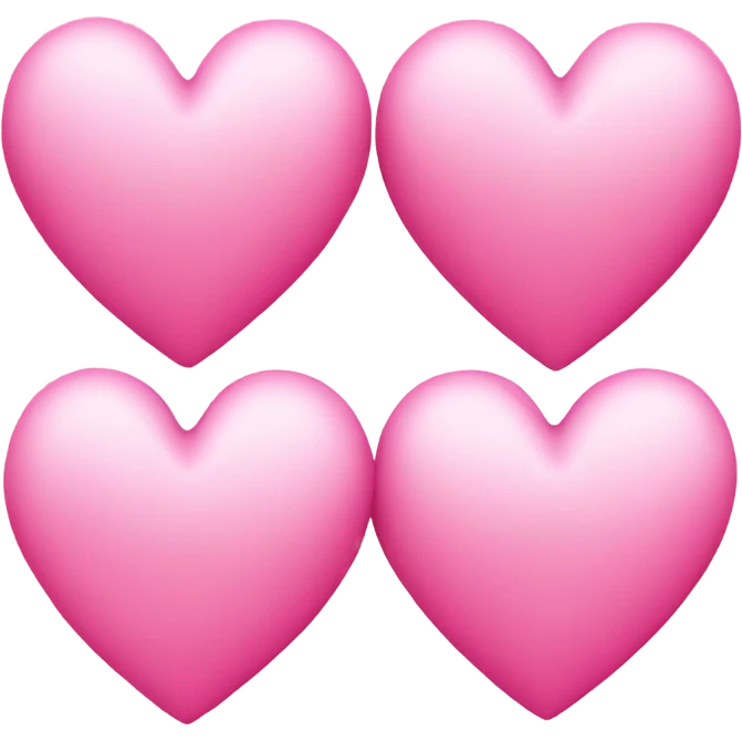 3 pink hearts  emoji