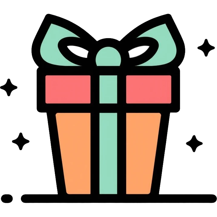 gift box with bow emoji