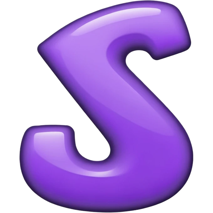 number one purple and black emoji