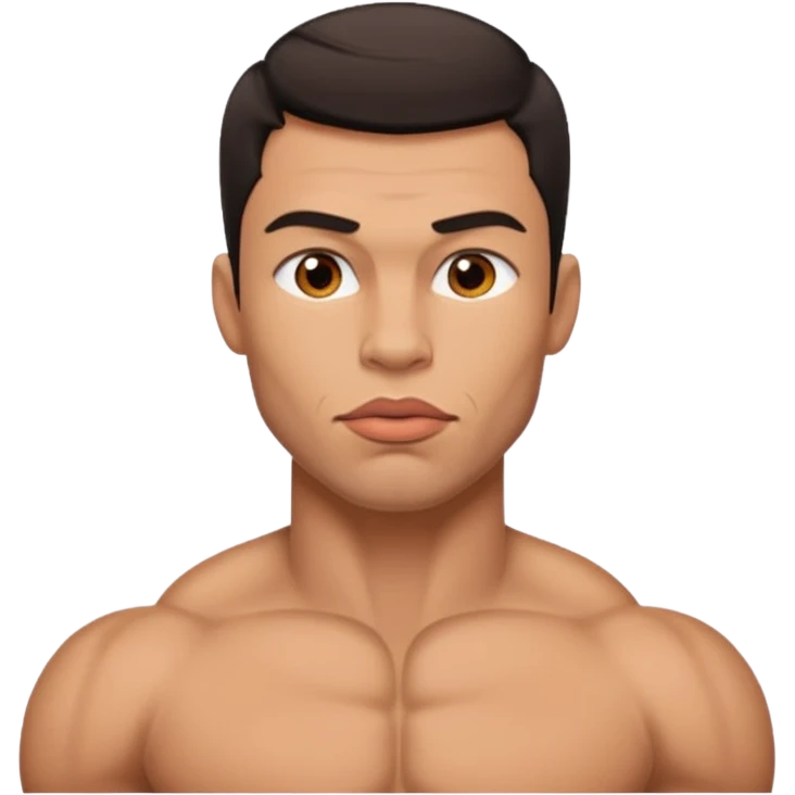 big lips muscular guy  emoji