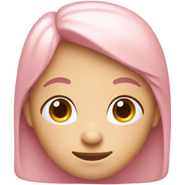 pastel pink calm smiley emoji