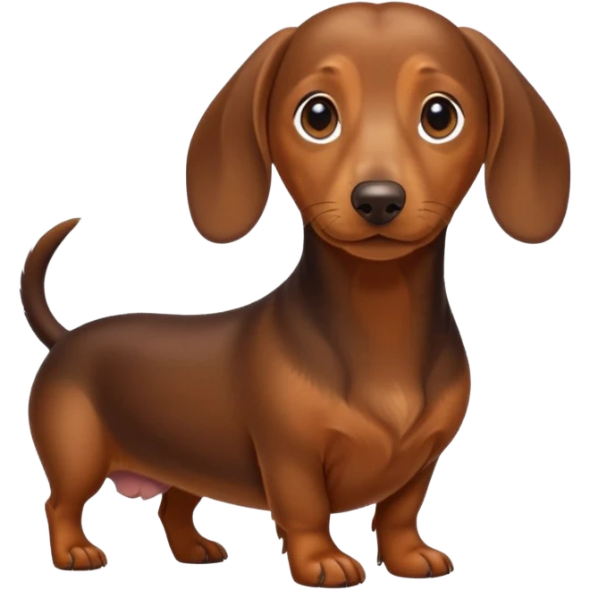 Weiner dog  emoji