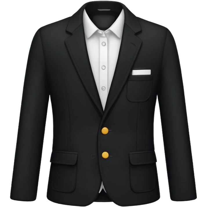 school blazer black emoji