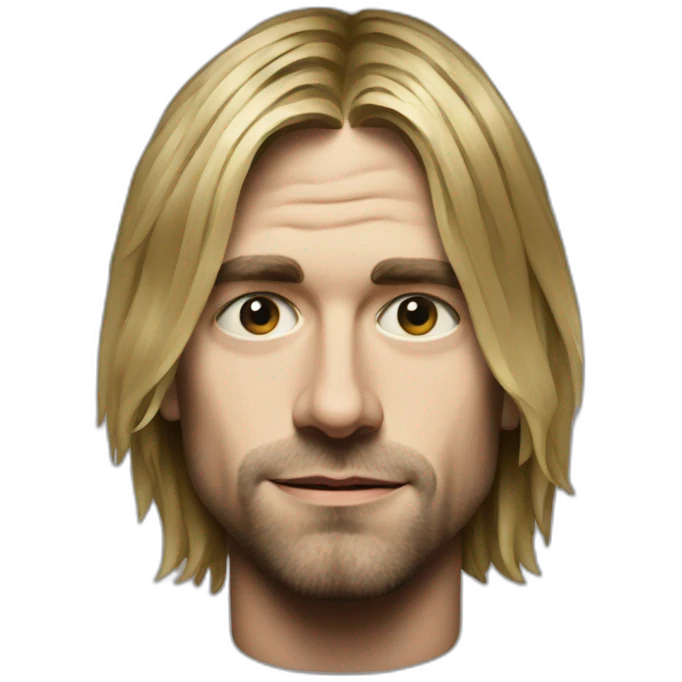 kurt Cobain portrait emoji