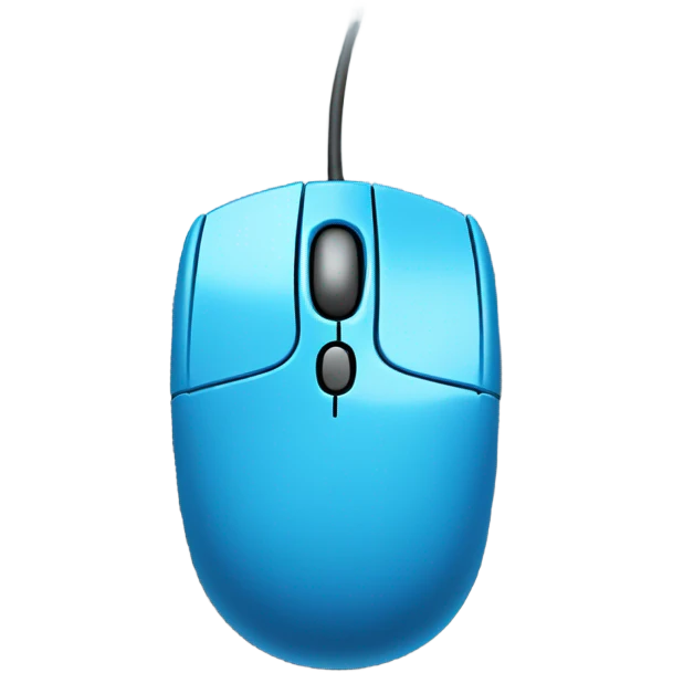blue navi computer mouse click emoji