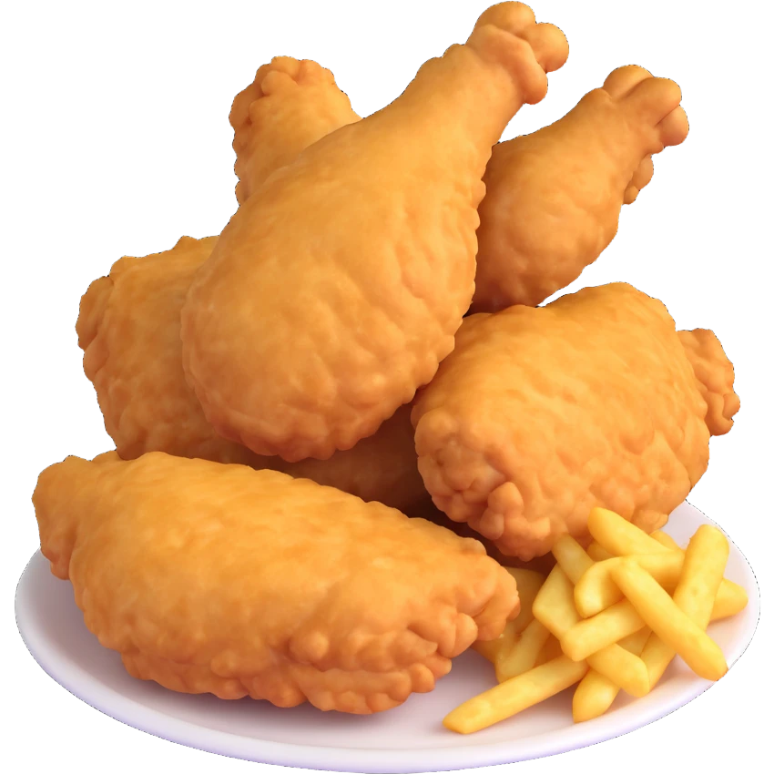 fried chicken meal emoji