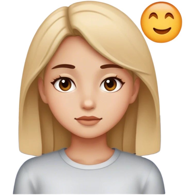 Girl at nighttime  emoji