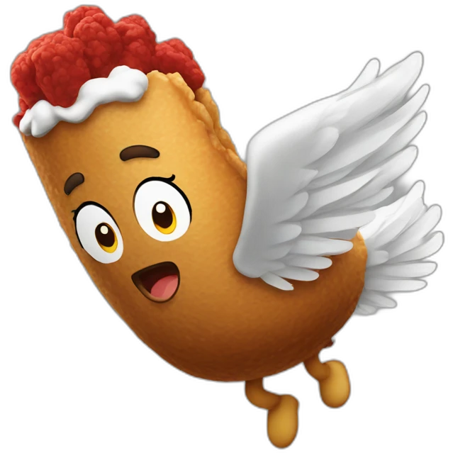 flying kfc emoji