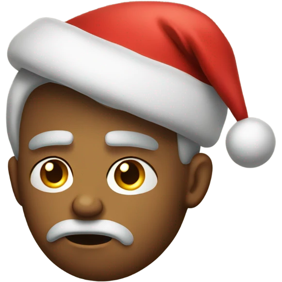 Frowning Christmas present  emoji