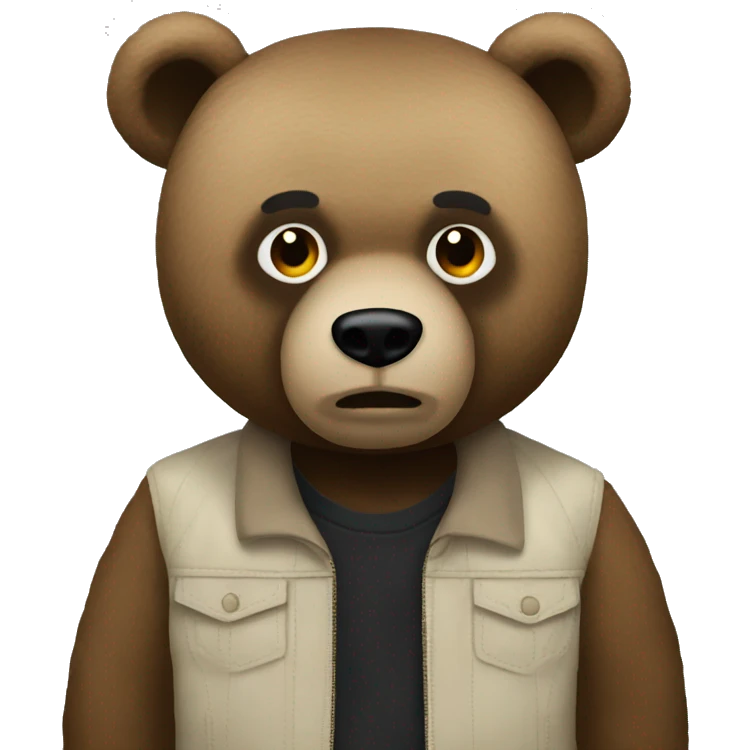 kanye west bear emoji