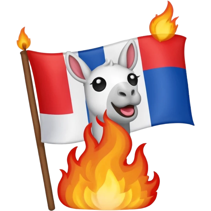 emoji bandera de francia ardiendo pero que sea la bandera de francia emoji