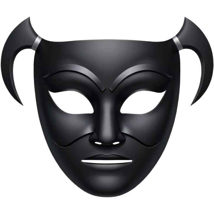 curved mask emoji