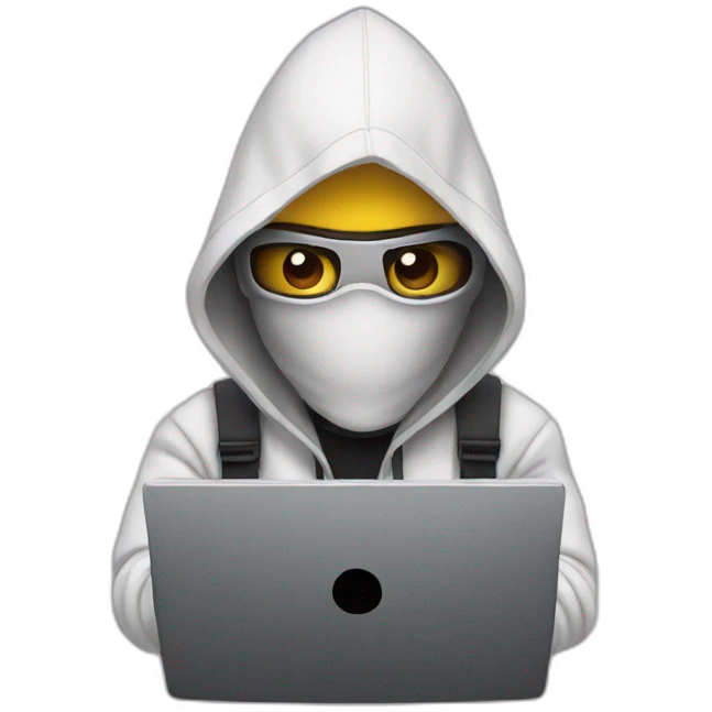 A hacker with a laptop emoji