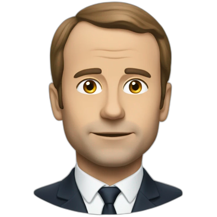 macron thinkîg emoji