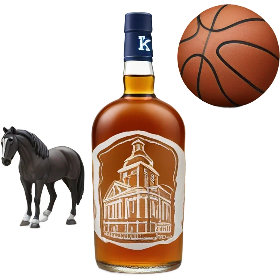 University of Kentucky embodiment, basketball, horses, Burbon  emoji