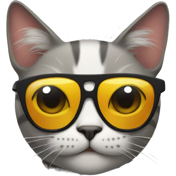 Cat with sunglasses emoji