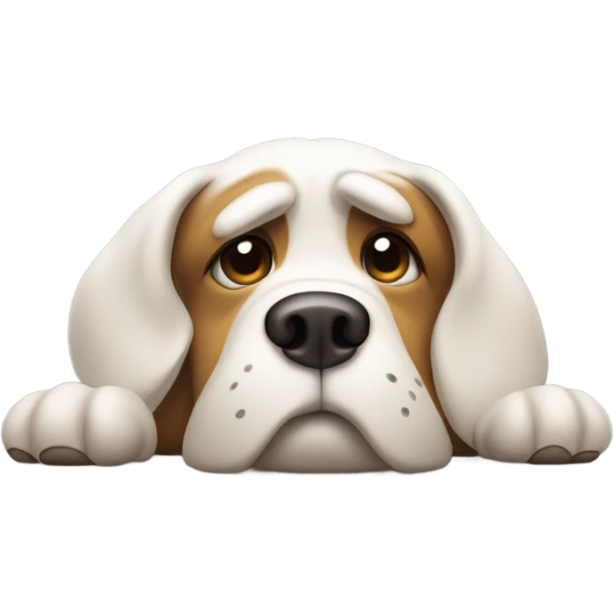 sick dog emoji