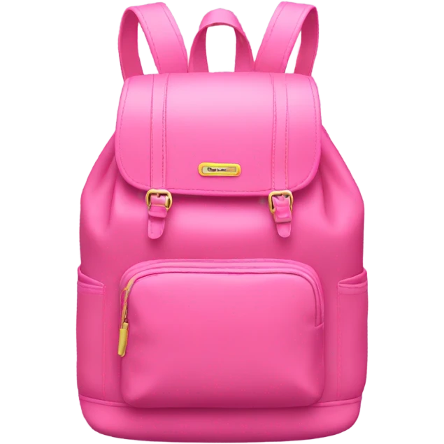 Coquette backpack that is pink emoji