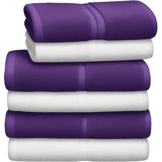 Dark purple stacked towels emoji