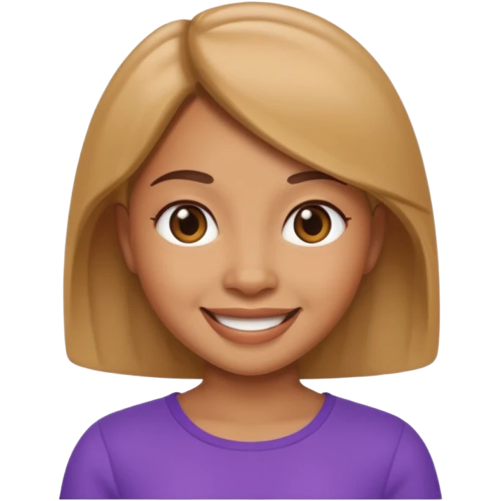 Memoji girl smiling emoji