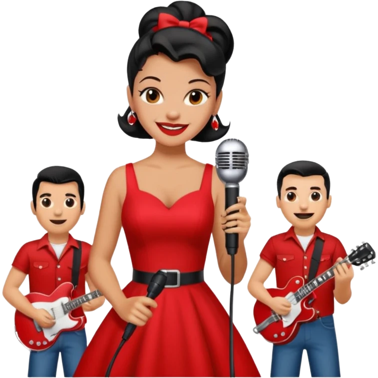 I'd like her to be more happy and with a rockabilly band! emoji