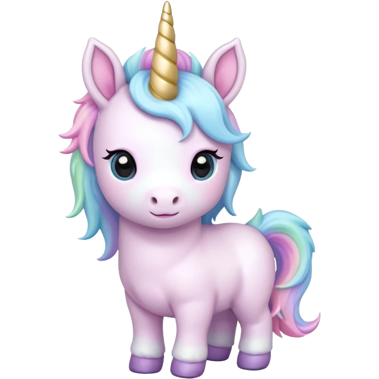 baby unicorn, chibi full body emoji