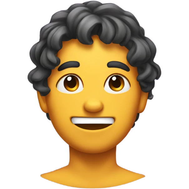 Emoji smirking and stroking its hair emoji