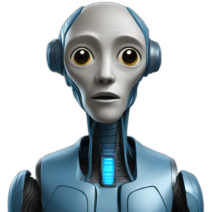 Et blue galactical tech emoji