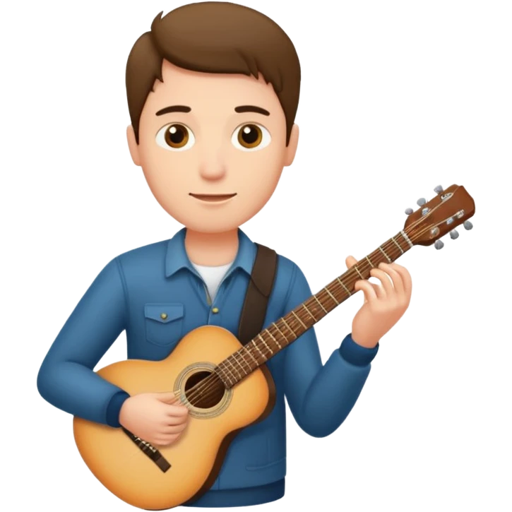 man holding guitar emoji