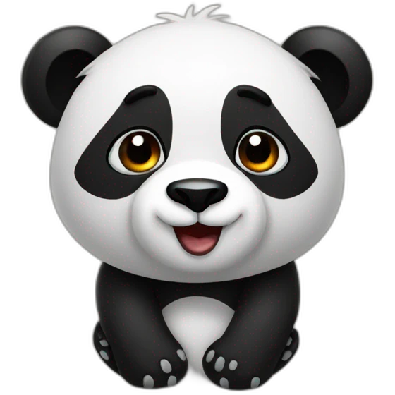 Panda funny emoji